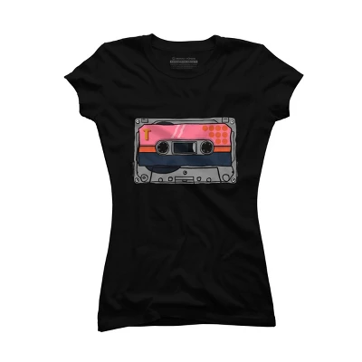 Junior's Design By Humans Music Cassette. By Danomore T-Shirt 2 Junior's Design By Humans Music Cassette. By Danomore T-Shirt - Image 2