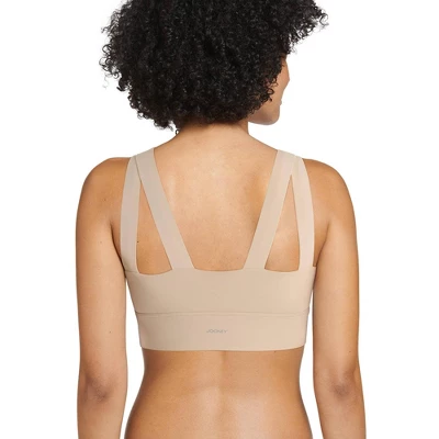 Jockey Women's Mid Impact High Neck Sports Bra 1 Jockey Women's Mid Impact High Neck Sports Bra