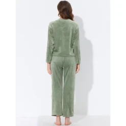 Cheibear Womens Velvet Sleepwear Tracksuits With Pockets V-Neck Lounge Sweatsuit Pajama Sets 8 Cheibear Womens Velvet Sleepwear Tracksuits With Pockets V-Neck Lounge Sweatsuit Pajama Sets -Trendy Women GUEST 5f8ba309 f2ec 428c 941b 7d4ca03ea686