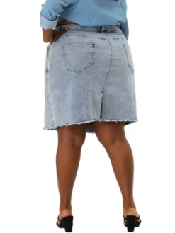 Agnes Orinda Women's Plus Size Denim Embroidered Distressed Ripped Pencil Skirts 12 Agnes Orinda Women's Plus Size Denim Embroidered Distressed Ripped Pencil Skirts -Trendy Women GUEST 60746b99 b416 436b b806 d7e6c1caabd0