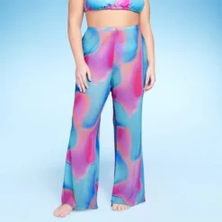 Women's Mesh Cover Up High Waist Flare Pants - Wild Fable™ -Trendy Women GUEST 62cc8c9e 0499 4d88 9f42 fef4e11b87db