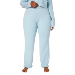 Rebdolls Women's Plus Size Straight Leg Knit Pants