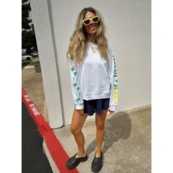 Women's Ascot + Hart Graphic Pull On Shorts - Blue -Trendy Women GUEST 64e7e773 5ecd 4d7e b814 6592679a5dba