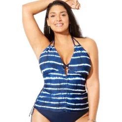 Swimsuits For All Women’s Plus Size Plunge Tankini Top -Trendy Women GUEST 6502fe9a 761e 4af6 9678 aa96d8071d05
