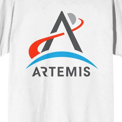 NASA Artemis Logo Women's White T-shirt 1 NASA Artemis Logo Women's White T-shirt
