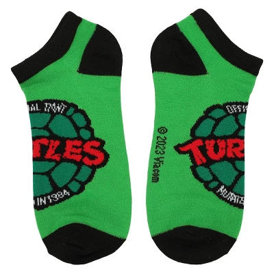 Teenage Mutant Ninja Turtles TMNT Retro Cartoon Turtle Team 5-Pack Women's Ankle Socks 5 Teenage Mutant Ninja Turtles TMNT Retro Cartoon Turtle Team 5-Pack Women's Ankle Socks - Image 5