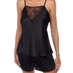 Satin Lace Cami And Shorts Pajama Set - White Mark 10 Satin Lace Cami And Shorts Pajama Set - White Mark -Trendy Women GUEST 67625a91 b23a 4723 91c5 2c416957c837