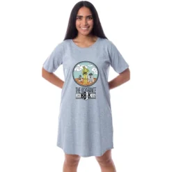 Star Wars Womens' R2-D2 C-3PO BB-8 Resistance Nightgown Sleep Pajama Shirt Grey -Trendy Women GUEST 68307832 c382 4941 82fe 98feef246ed6