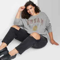 Women's Oversized Dream State Graphic Sweatshirt - Wild Fable™ Heather Gray 7 Women's Oversized Dream State Graphic Sweatshirt - Wild Fable™ Heather Gray -Trendy Women GUEST 683aab3c 93ec 4664 91a6 f00d2c715ff1