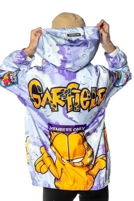 Members Only Women's Garfield Camo Windbreaker Jacket 2 Members Only Women's Garfield Camo Windbreaker Jacket - Image 2