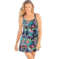Swim 365 Women’s Plus Size Empire-Waist Swim Dress 11 Swim 365 Women’s Plus Size Empire-Waist Swim Dress -Trendy Women GUEST 6a563c75 8425 4a8b a7c8 435ac4fd6624