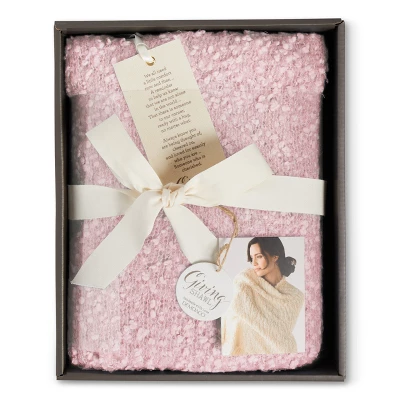 DEMDACO Pink Giving Shawl 27x70 Inch - Pink 2 DEMDACO Pink Giving Shawl 27x70 Inch - Pink - Image 2