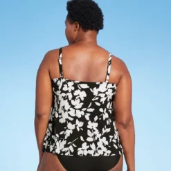 Women's UPF 50 V-Neck Angled Tiered Tankini Top - Aqua Green® -Trendy Women GUEST 6c3ed547 8de8 4510 b37f c2f43e551b73