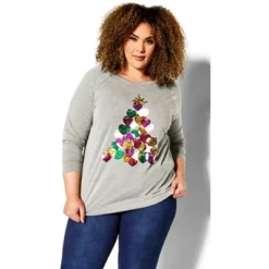 Women's Plus Size Sequin Sweat Top - Gray Marle | AVENUE 11 Women's Plus Size Sequin Sweat Top - Gray Marle | AVENUE -Trendy Women GUEST 6e292cd0 e5b3 4d4a b561 fb9a122f3181