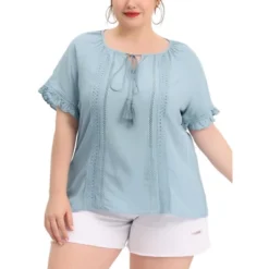 Agnes Orinda Women's Plus Size Lace Hollow Out Ruffle Boho Blouse 17 Agnes Orinda Women's Plus Size Lace Hollow Out Ruffle Boho Blouse -Trendy Women GUEST 7241d0b7 a873 43a0 8726 12da35c94757