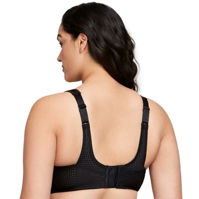 Glamorise Womens No-Bounce Camisole Elite Sports Wirefree Bra 1067 Black 1 Glamorise Womens No-Bounce Camisole Elite Sports Wirefree Bra 1067 Black
