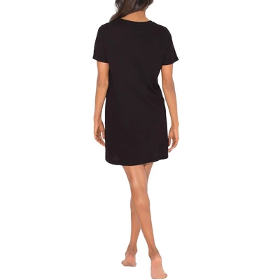 Smart & Sexy Women's Oversized Graphic V-Neck Sleep Shirt 4 Smart & Sexy Women's Oversized Graphic V-Neck Sleep Shirt - Image 4