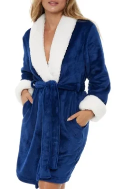 Women's Classic Plush Robe, Short Fleece Bathrobe Solids 16 Women's Classic Plush Robe, Short Fleece Bathrobe Solids -Trendy Women GUEST 7482de14 3d0e 43bb b7dd cbcdb53aa300
