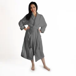 Women's Ultra-Absorbent Cotton Bathrobe By Blue Nile Mills