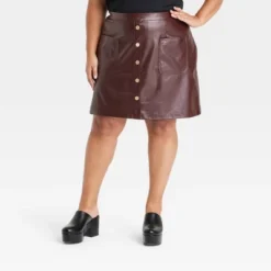 Women's Faux Leather Mini A-Line Skirt - Ava & Viv™ 8 Women's Faux Leather Mini A-Line Skirt - Ava & Viv™ -Trendy Women GUEST 74bf1698 6636 479a 90b8 34e9f8aa3c70