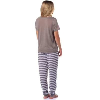 Disney Winnie-the-Pooh Women's I Believe In Naps Jogger Sleep Pajama Set Grey 2 Disney Winnie-the-Pooh Women's I Believe In Naps Jogger Sleep Pajama Set Grey - Image 2