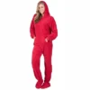 Footed Pajamas - Heatwave Adult Hoodie Chenille Onesie