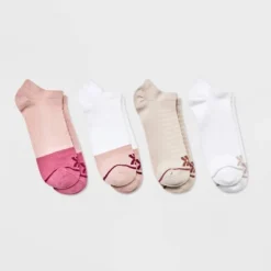 Women's 4pk Colorblock No Show Athletic Socks - All In Motion™ 4-10 -Trendy Women GUEST 786cfd42 8e15 4a75 9ff6 4243929d7e8a