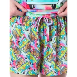 Scooby-Doo Womens' Mystery Machine Tie Dye Sleep Pajama Set Short Multicolored -Trendy Women GUEST 7a04392f ed8e 4616 9128 d1ffded376bc