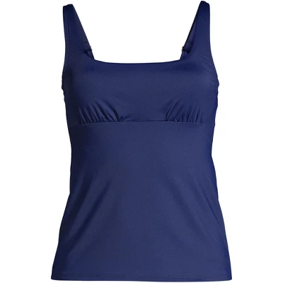 Lands' End Women's Plus Size DD-Cup Chlorine Resistant Square Neck Underwire Tankini Top Swimsuit Adjustable 5 Lands' End Women's Plus Size DD-Cup Chlorine Resistant Square Neck Underwire Tankini Top Swimsuit Adjustable - Image 5