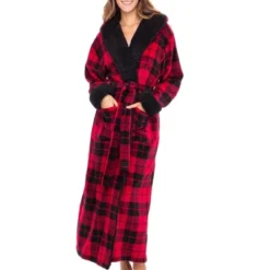 Women's Warm Winter Robe, Plush Fleece Full Length Long Hooded Bathrobe -Trendy Women GUEST 7a871f12 fce6 4eae 90df f9ac88d3b98a