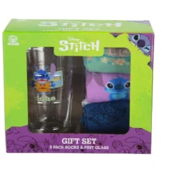 Disney Lilo And Stitch 3 Pairs Of Socks And Pint Glass Gift Set Bundle Multicoloured -Trendy Women GUEST 7b640c2d e691 4842 9d5f f83773d52814