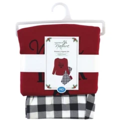 Touched By Nature Womens Unisex Holiday Pajamas, Bear