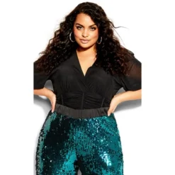 Women's Plus Size Sequin Party Pant - Emerald | CITY CHIC 13 Women's Plus Size Sequin Party Pant - Emerald | CITY CHIC -Trendy Women GUEST 7ef31d3e 8e85 4eba b0ed efbbaeaf5417