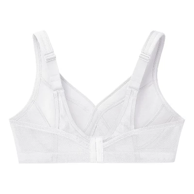 Glamorise Womens MagicLift Seamless Sports Wirefree Bra 1006 White 4 Glamorise Womens MagicLift Seamless Sports Wirefree Bra 1006 White - Image 4