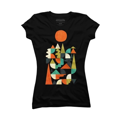 Junior's Design By Humans Unfinished Landscape By Radiomode T-Shirt 2 Junior's Design By Humans Unfinished Landscape By Radiomode T-Shirt - Image 2