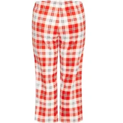 Women's Plus Size Check Fleece Sleep Pant - Red Check | AVENUE -Trendy Women GUEST 85c0186a 85a9 42d4 bf30 9cd20576e0ed