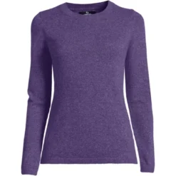 Lands' End Women's Tall Cashmere Crewneck Sweater -Trendy Women GUEST 875a741e 3f5b 4cfe 912c 3582c585bc53
