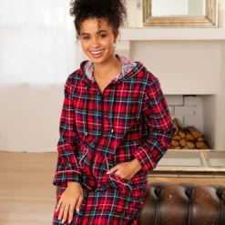 Women's Cotton Flannel Nightgown, Long Hooded Night Dress -Trendy Women GUEST 87ea8f78 7dc1 4959 92c6 1074bacc7a9b