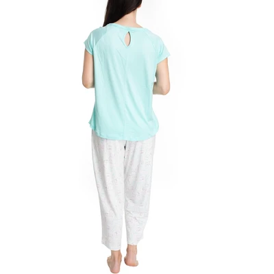 Hanes Womens Sweet Dreams 2 Piece Pajama Set 2 Hanes Womens Sweet Dreams 2 Piece Pajama Set - Image 2