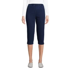 Lands' End Women's Sport Knit High Rise Elastic Waist Pull On Capri Pants 19 Lands' End Women's Sport Knit High Rise Elastic Waist Pull On Capri Pants -Trendy Women GUEST 8868957e 71a8 4d5f 98a1 bb9cdedd00df
