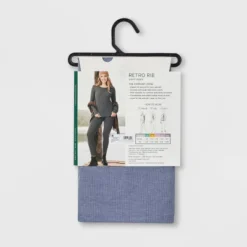 Warm Essentials By Cuddl Duds Women's Retro Ribbed Long Sleeve Scoop Neck Pajama Top -Trendy Women GUEST 8923c208 09a8 404a 95de 877d8ec5c5cb