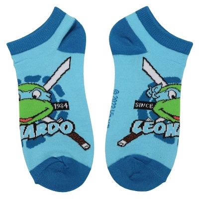 Teenage Mutant Ninja Turtles TMNT Retro Cartoon Turtle Team 5-Pack Women's Ankle Socks 4 Teenage Mutant Ninja Turtles TMNT Retro Cartoon Turtle Team 5-Pack Women's Ankle Socks - Image 4