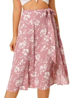 Allegra K Women's High Elastic Waist Belted Slit A-Line Midi Floral Print Skirt 19 Allegra K Women's High Elastic Waist Belted Slit A-Line Midi Floral Print Skirt -Trendy Women GUEST 8bf48cbd 97c0 40bf 87bf 980de2db75b7