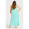 Women's Plus Size Placement Print Maxi Sleep Dress - Chick Placement | AVENUE