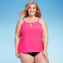 Women's UPF 50 High Neck Keyhole Tankini Top - Aqua Green® -Trendy Women GUEST 8d744647 1cda 42ec 9133 368a159b3c57