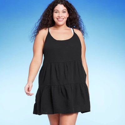 Women's Tiered Cover Up Mini Dress - Wild Fable™ 5 Women's Tiered Cover Up Mini Dress - Wild Fable™ - Image 5