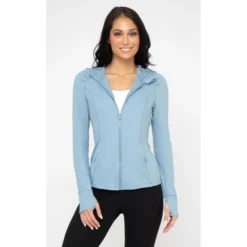 Yogalicious - Women's Slim Fit Hooded Track Jacket -Trendy Women GUEST 8fcb883a bc2f 48f2 bd36 53be7a27b707