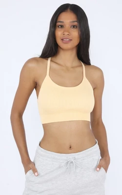 90 Degree By Reflex Women's Seamless Ribbed Cropped Bra Top 2pk 7 90 Degree By Reflex Women's Seamless Ribbed Cropped Bra Top 2pk - Image 7