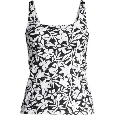 Lands' End Women's Plus Size DD-Cup Chlorine Resistant Square Neck Underwire Tankini Top Swimsuit Adjustable 6 Lands' End Women's Plus Size DD-Cup Chlorine Resistant Square Neck Underwire Tankini Top Swimsuit Adjustable - Image 6