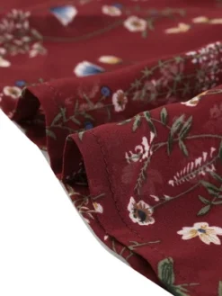 Allegra K Women's Floral Elastic Waist Tiered Ruffle Boho Midi Skirts -Trendy Women GUEST 91178eaa 3eb4 413e aad4 cd9b0d2629b4